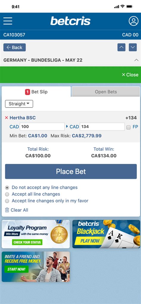 BetCris Sportsbook April 2024 .